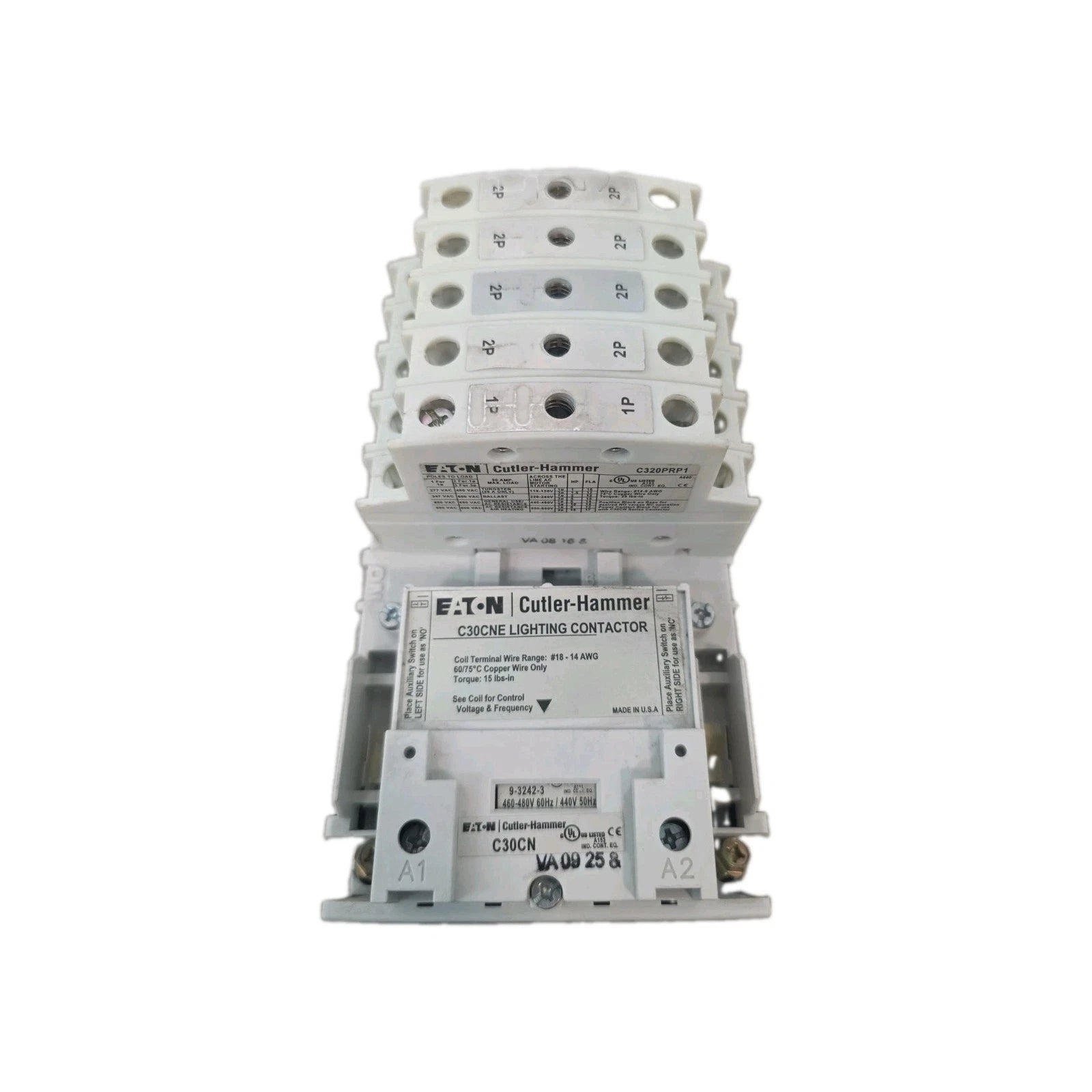 Eaton C30CN3 9 Pole Lighting Contactor 30A 460-480V Coil